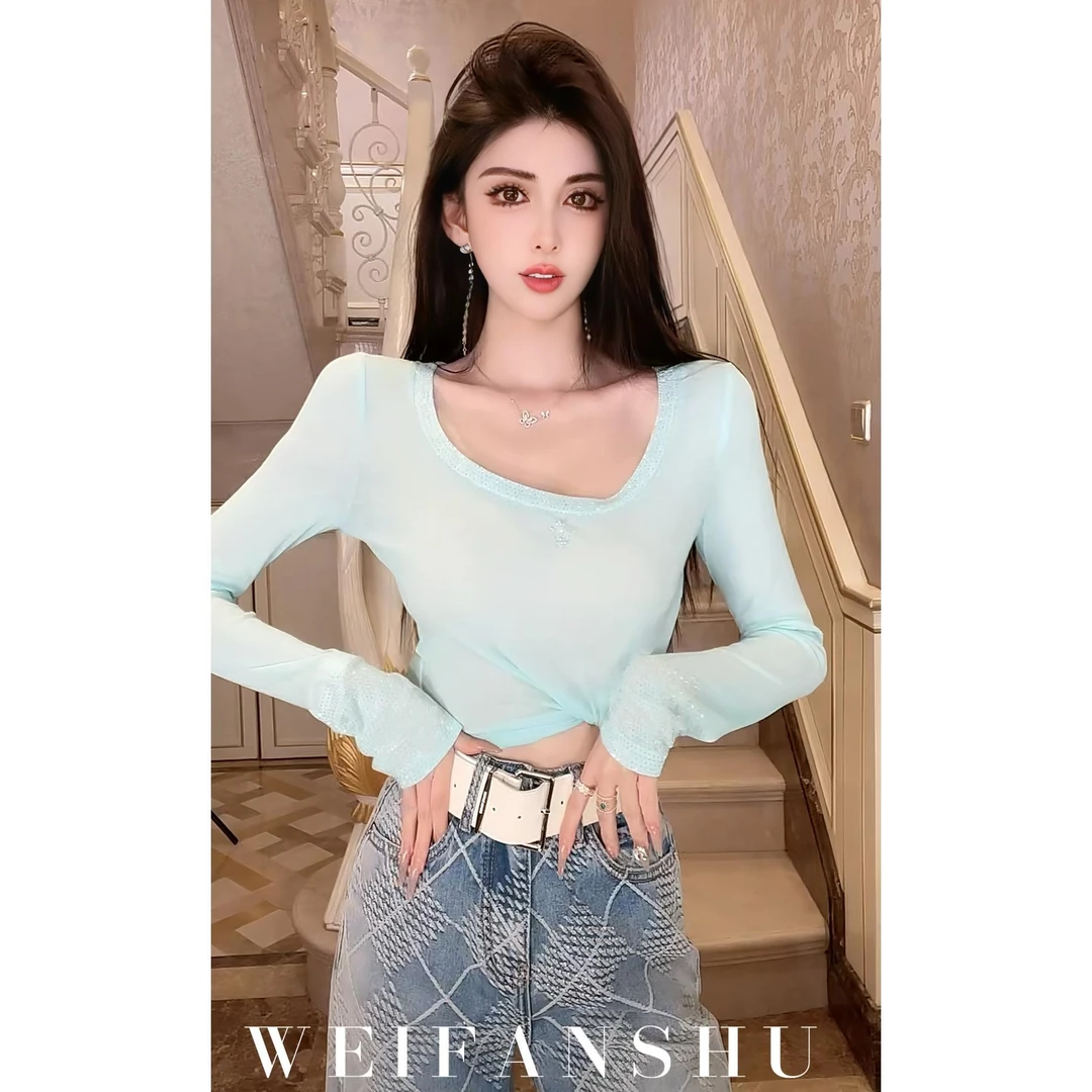 WEIFANSHU/魏凡舒【休闲特调】早春新款薄款简约百搭防晒长袖上衣