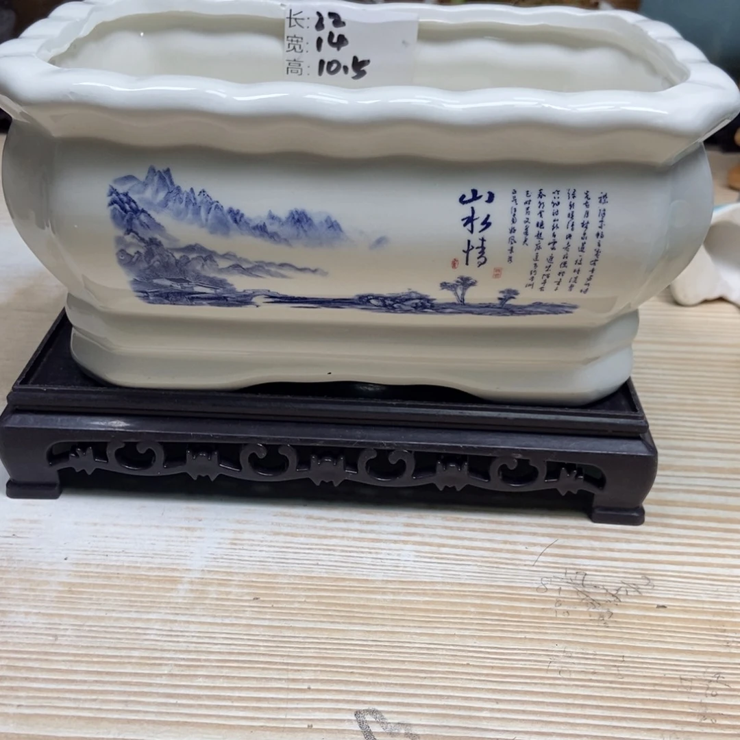 瓷片陶瓷花盆陶瓷艺术