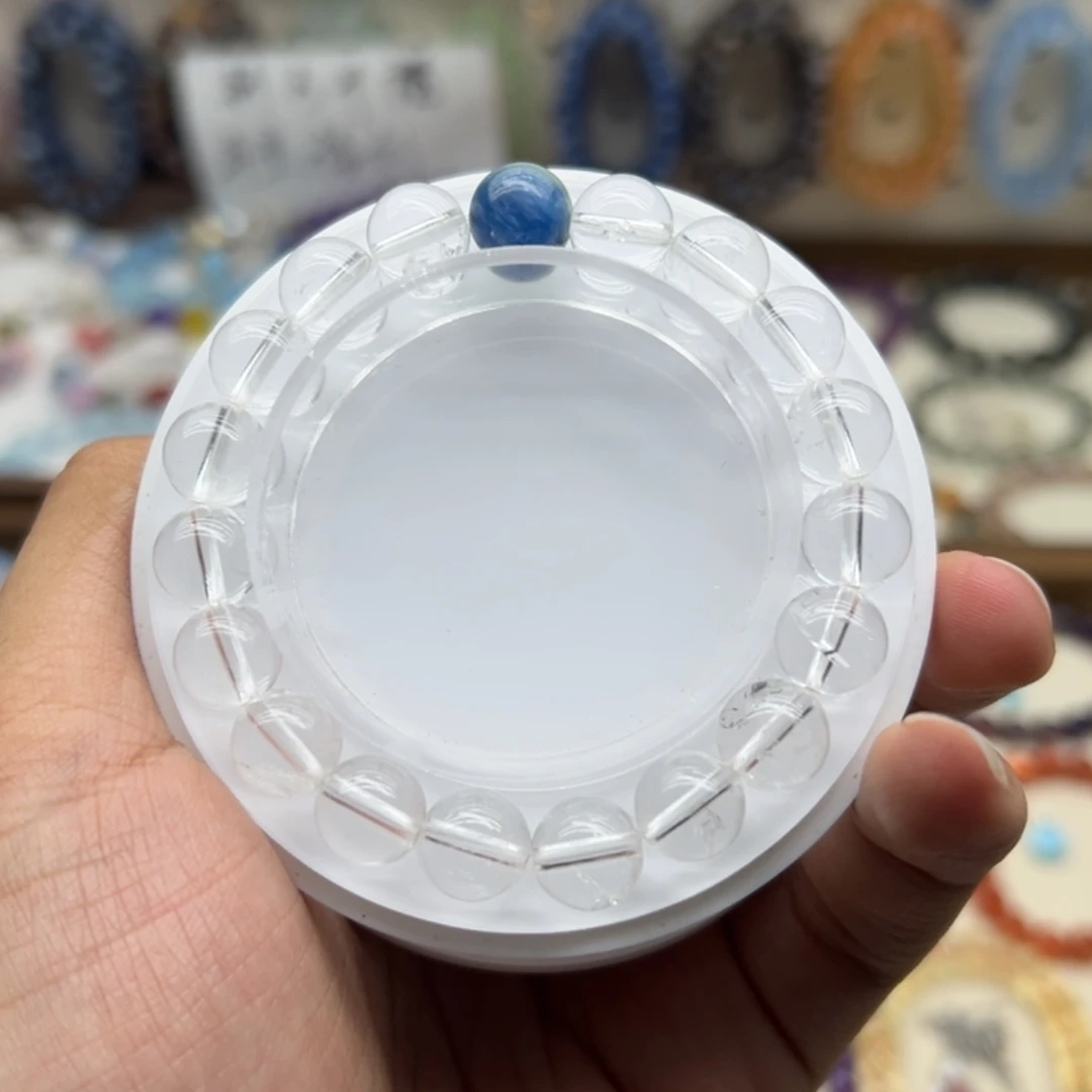 未镶嵌水晶手链白水晶蓝晶石手链