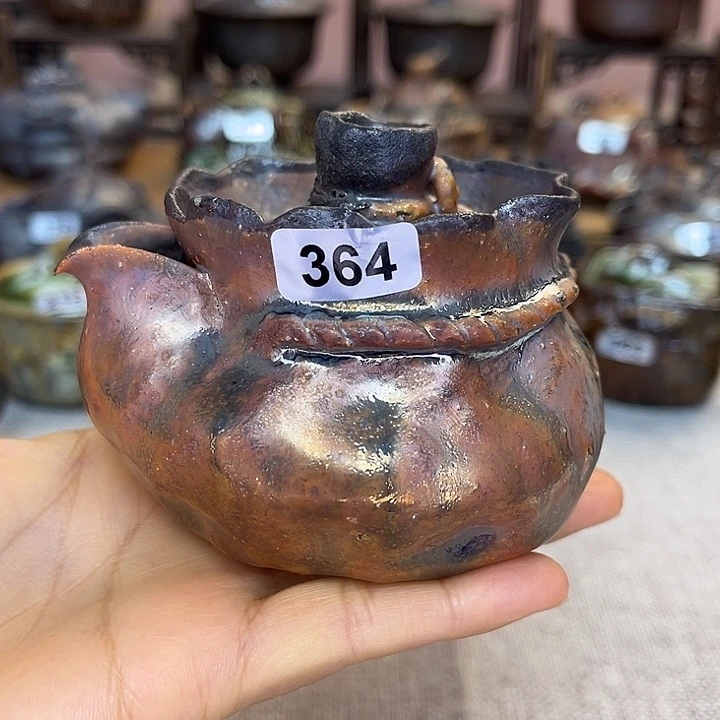 裸柴烧陶瓷手工茶器