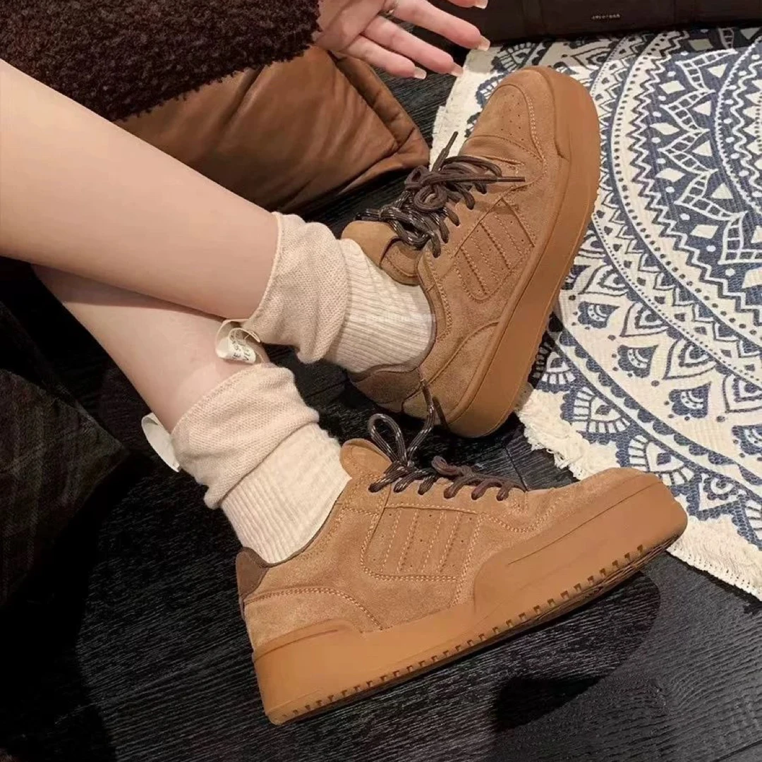 SUSU 百搭厚底板鞋运动休闲鞋爆款经典女鞋 90-19 右架8