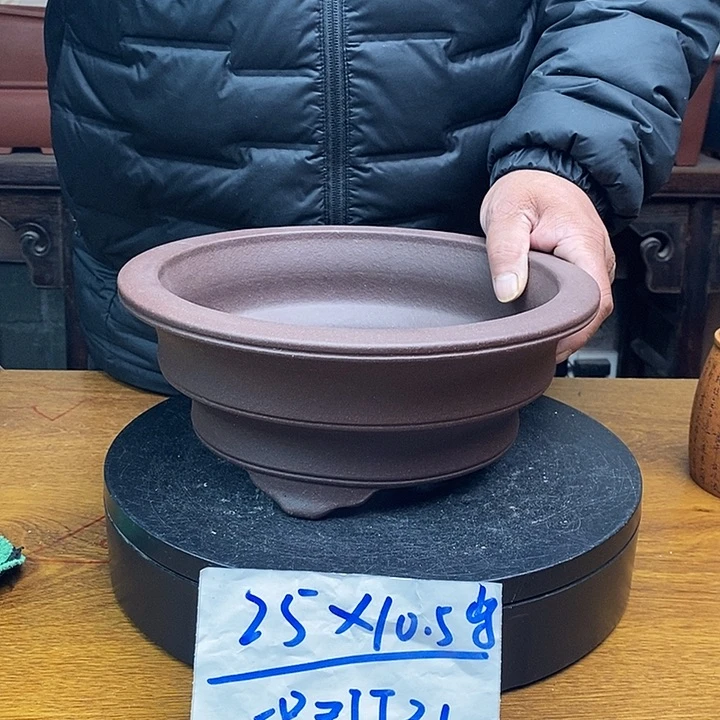 紫砂花盆货号一只ZJJ31