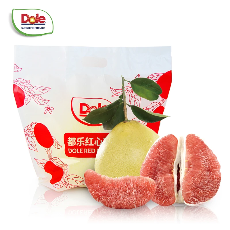 【都乐Dole】云南红心蜜柚2.8斤起2只装 单只700g+ 肉嫩多汁 酸甜
