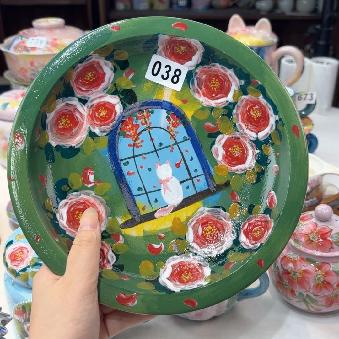 景德镇手绘高温釉下彩陶瓷茶具
