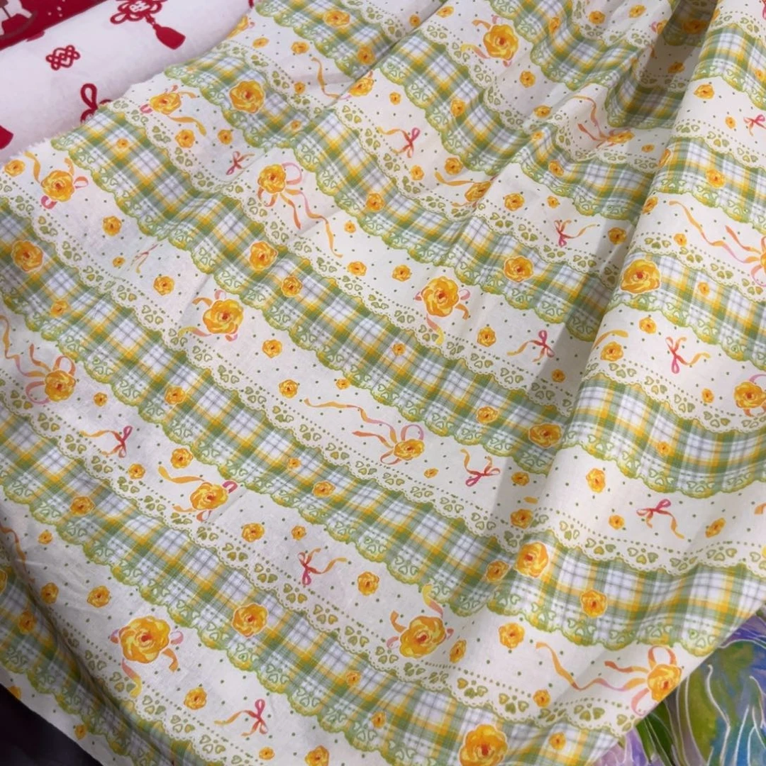 棉一米价纯棉平布1.1米宽果子f