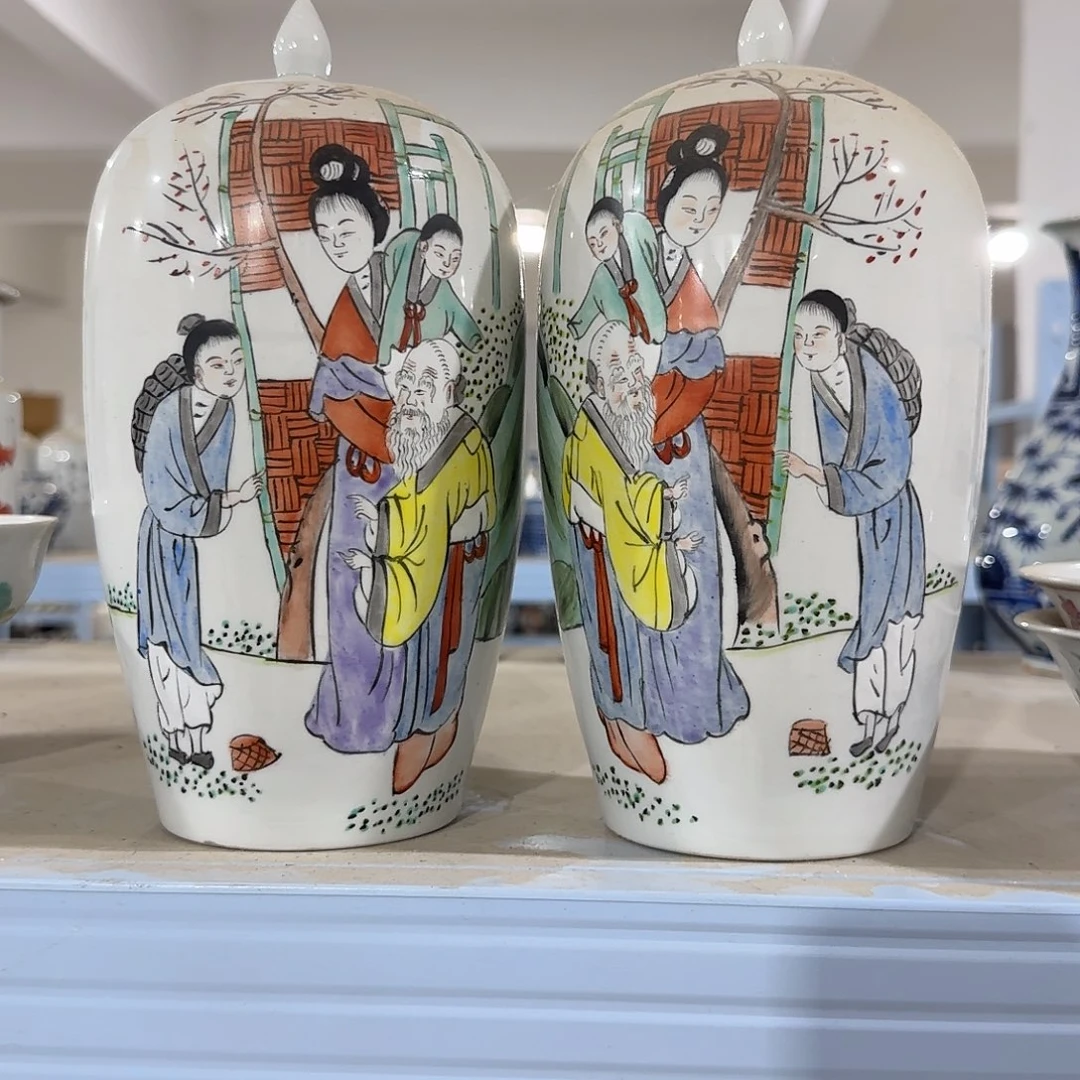 瓷片摆件手绘瓷器全部处理