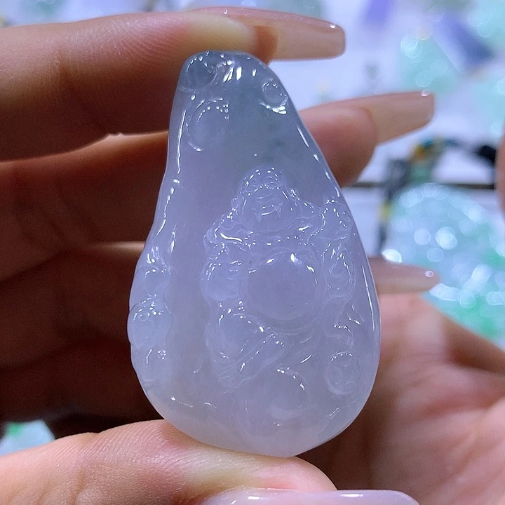 翡翠颈饰未镶嵌天然翡翠A货吊坠