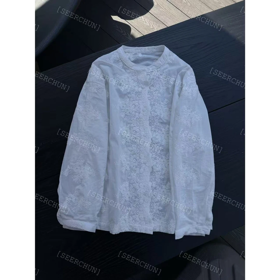 【纯纯女装】SEER CHUN高品质定制刺绣衬衫 51528