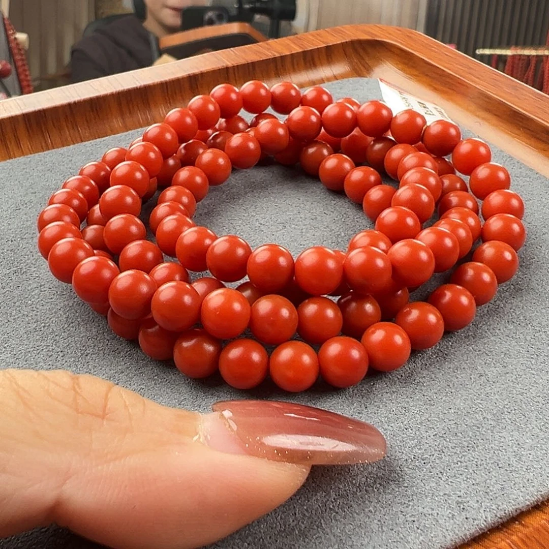 南红玛瑙多圈未镶嵌