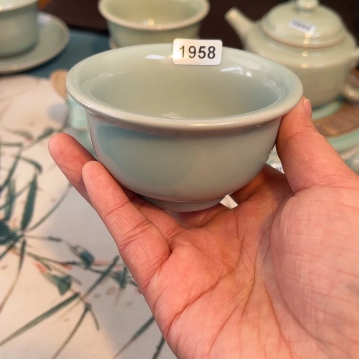 摆件瓷手工压手杯一级1958