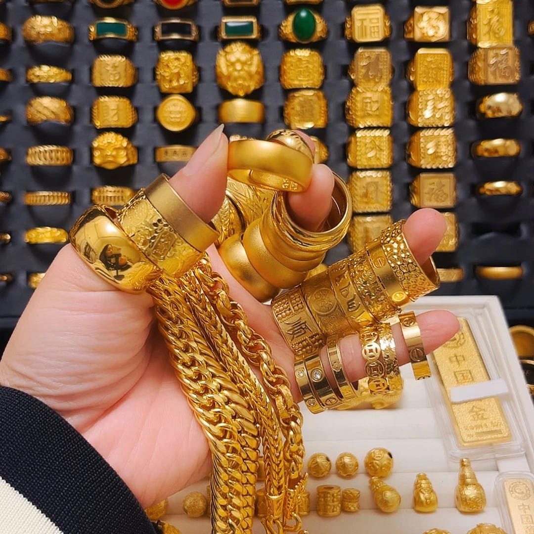 张***兵铜合金铜合金开口戒指磨砂宽8