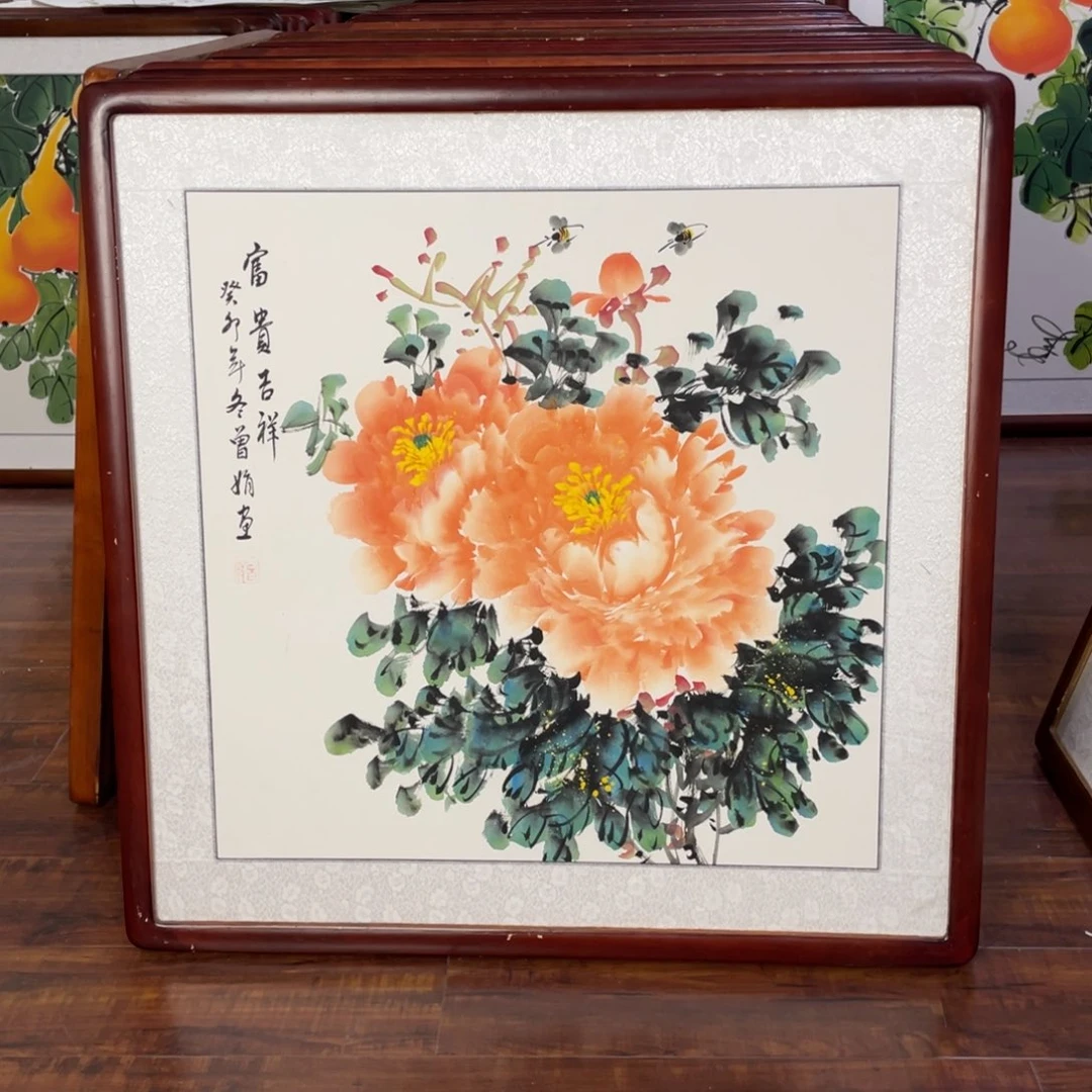 国画带框尺寸63*63厘米