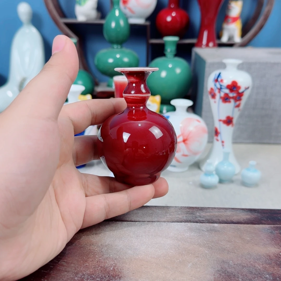 陶瓷手工小花器摆件