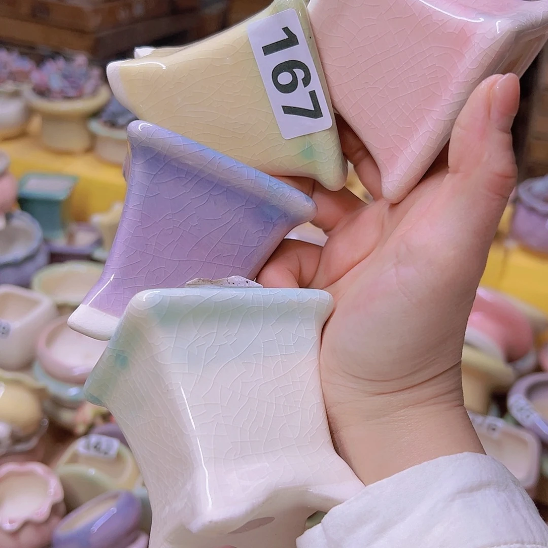 红陶陶瓷花盆当场满12包邮