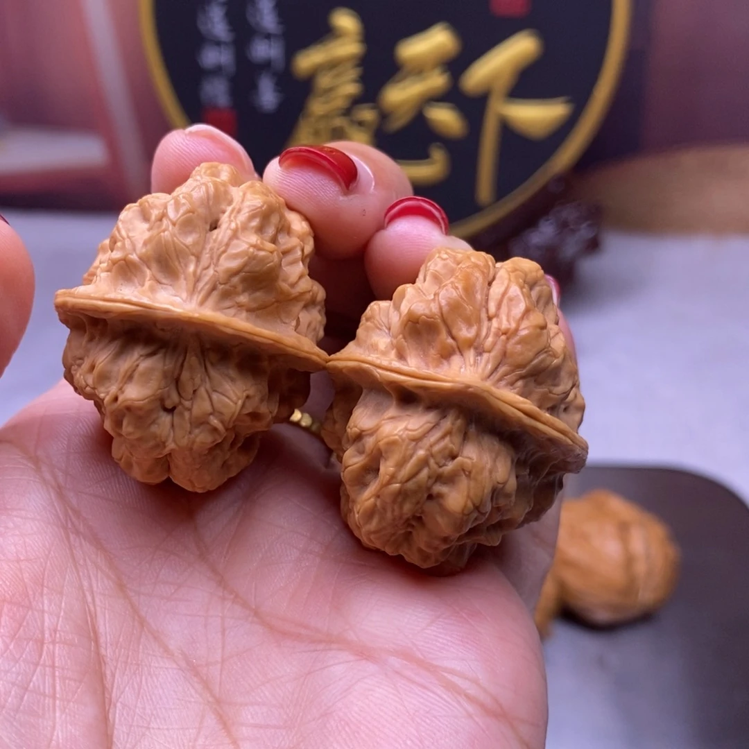 文玩核桃把件上古蛤蟆头39尺