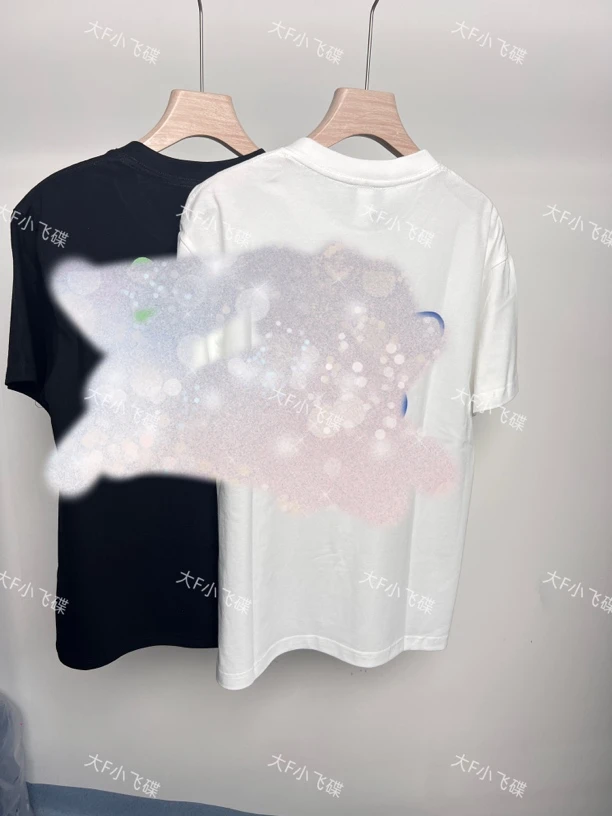 5款大F小飞碟款夏季宽松型短袖日常圆领通用T恤印花