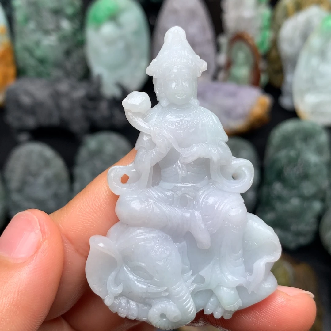 定制翡翠未镶嵌天然翡翠A货毛货抛光定制