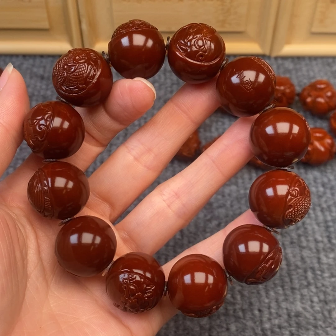 窦***锐橄榄核手串/手链山海经