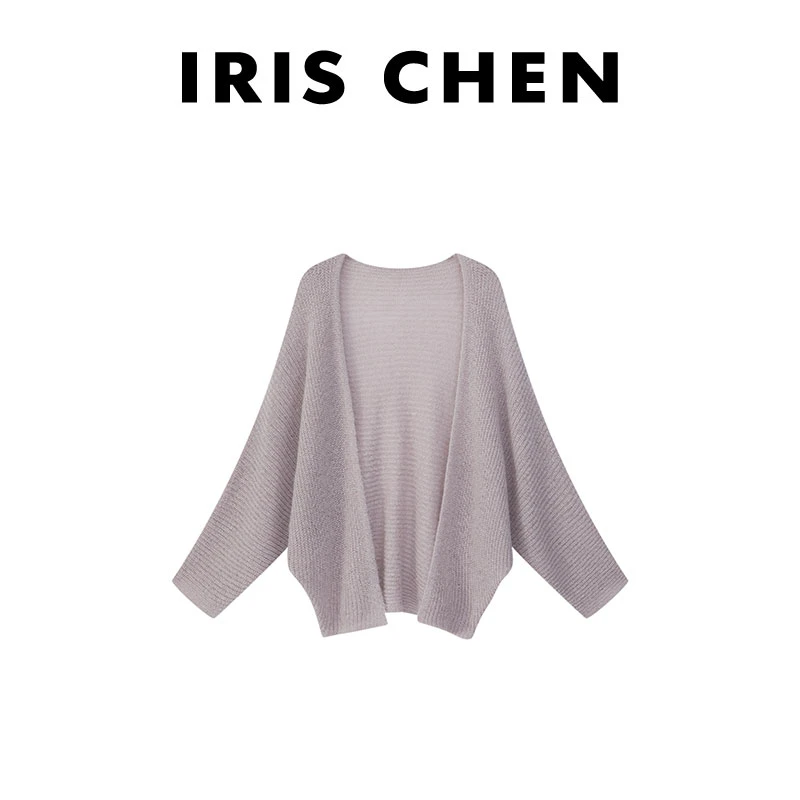 【现货】IRIS CHEN 巴黎 2025秋“超幼马海毛”绵羊毛蝙蝠袖针织外套