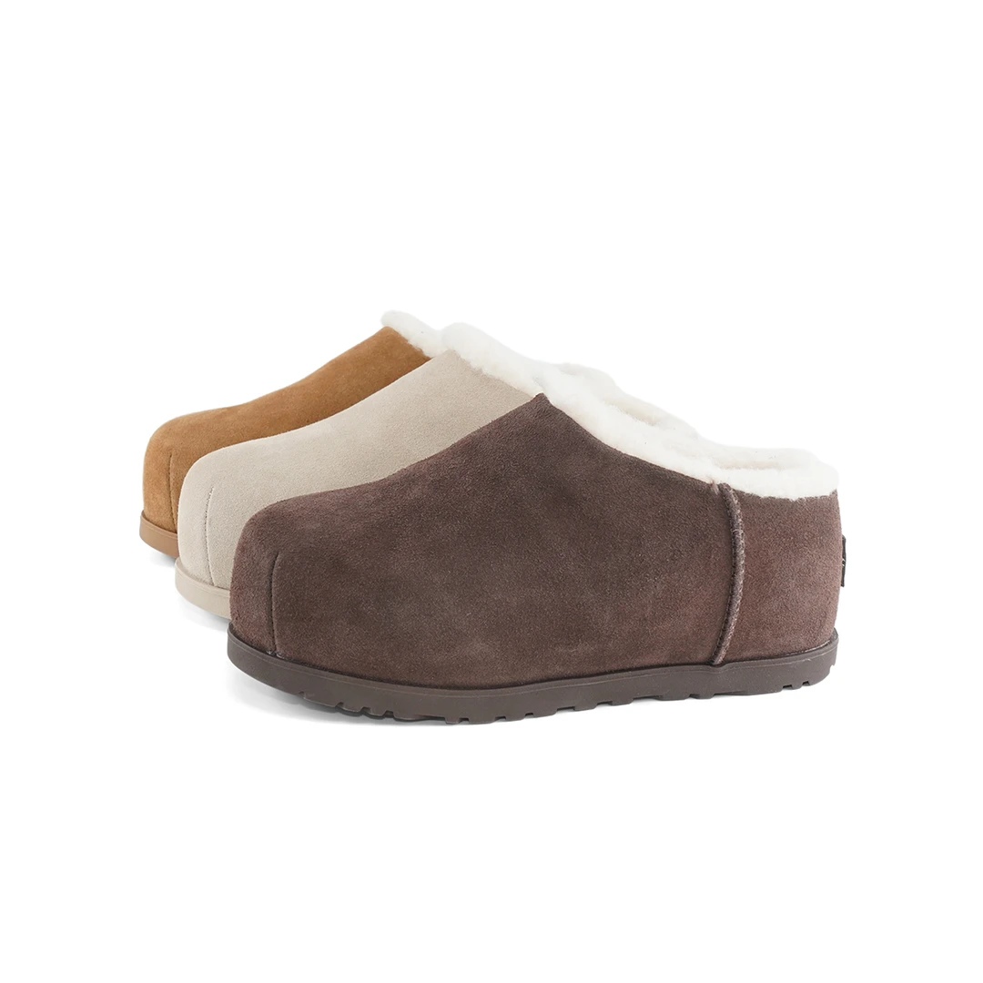 A46杜米亚新款厚底吐司保暖加绒毛毛时尚休闲雪地靴D7065870A