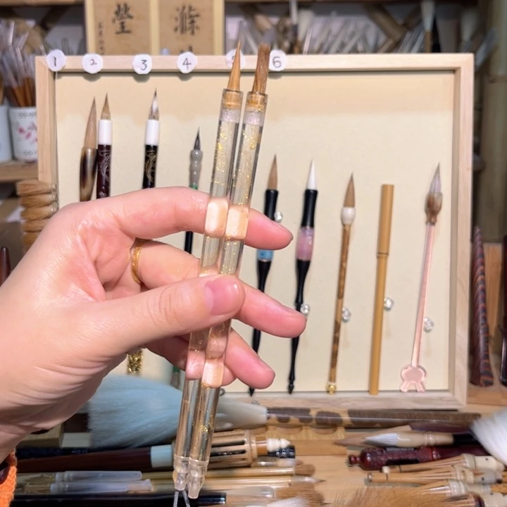 两只狼毫小楷大高端