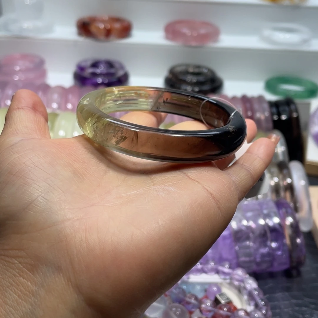 水晶手镯58圈口15号未镶嵌