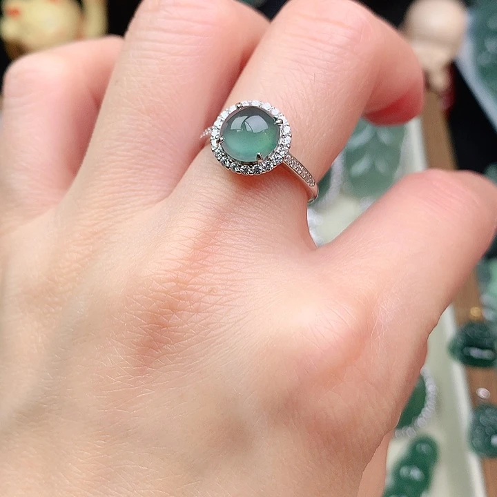 颈饰银S925镶嵌翡翠吊坠