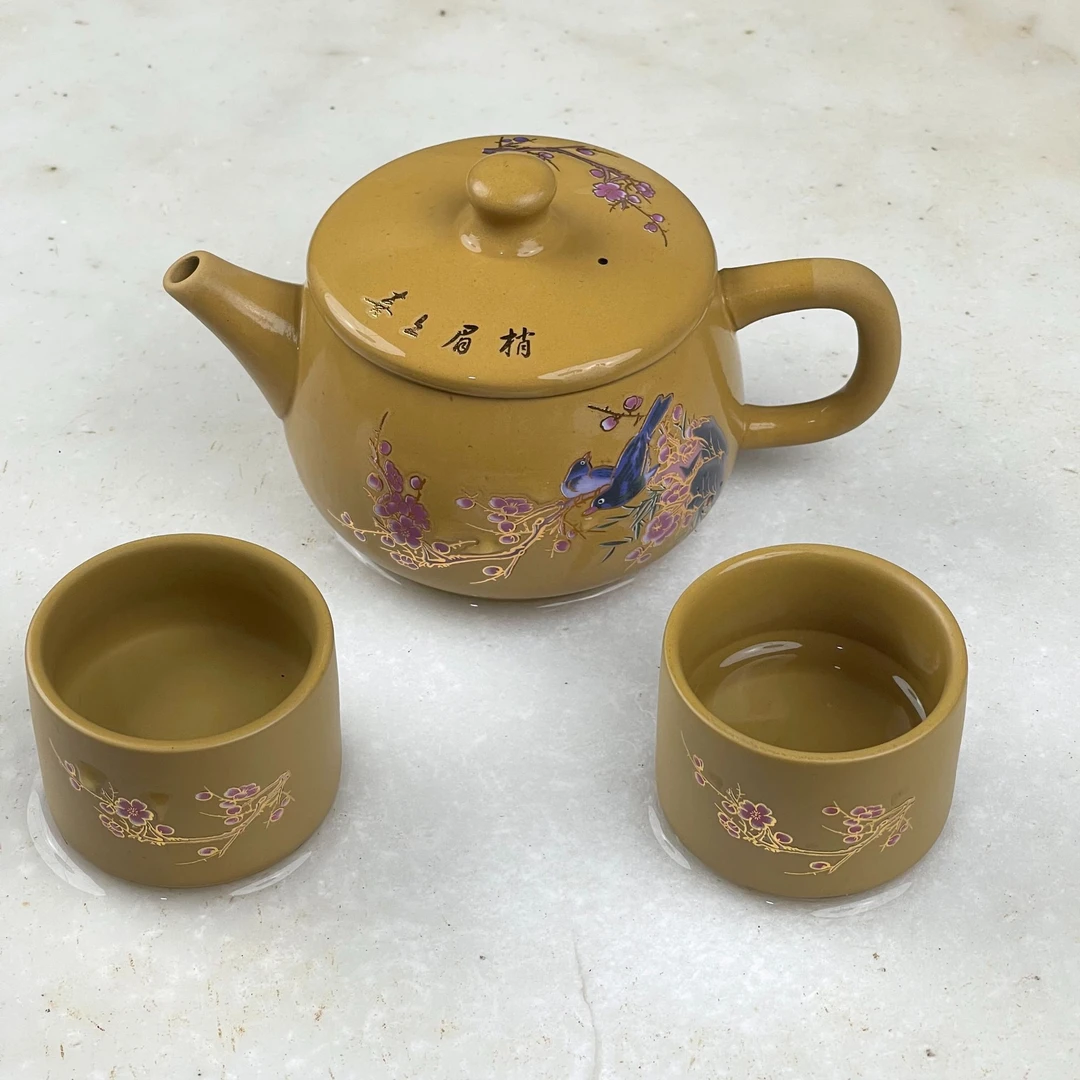 【闪购商品】喜上眉梢黄金段泥汉瓦壶（送两杯）