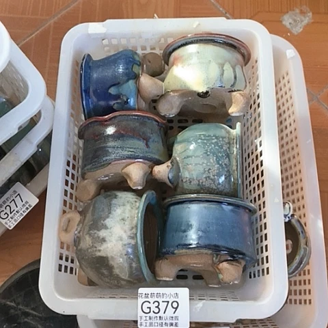 紫砂花盆379瑕疵品口径6厘米左右