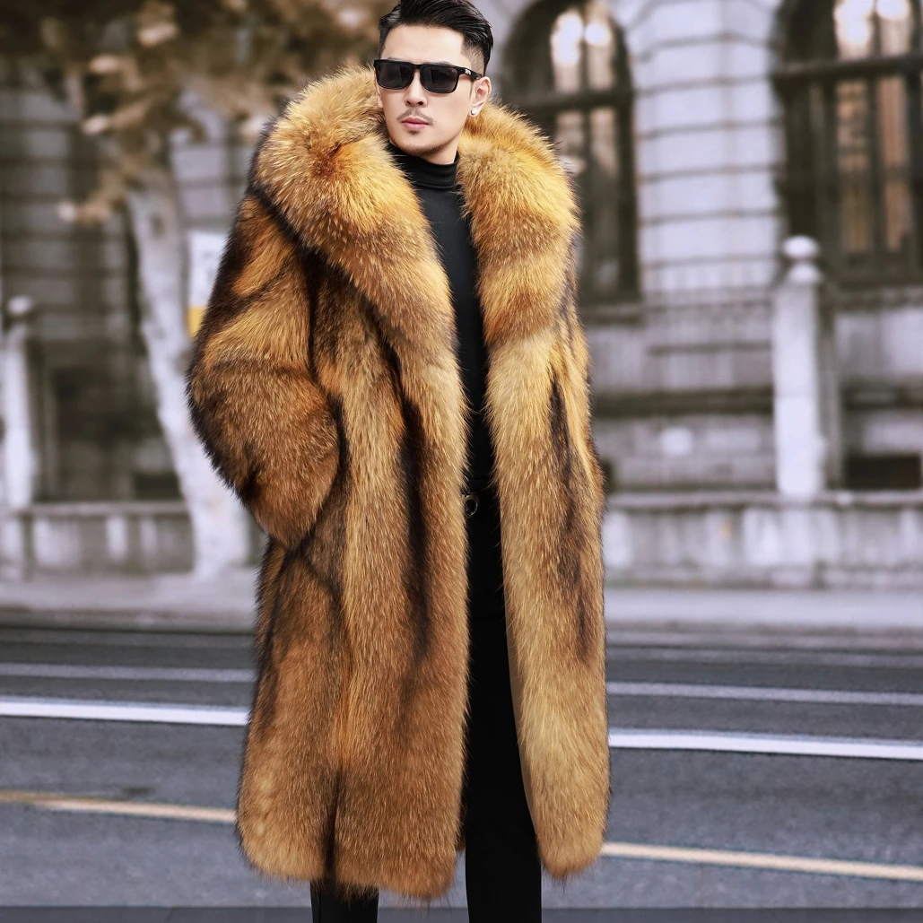 设计师潮牌貉子毛大毛领短款中长款外套青果领秋冬时尚大牌