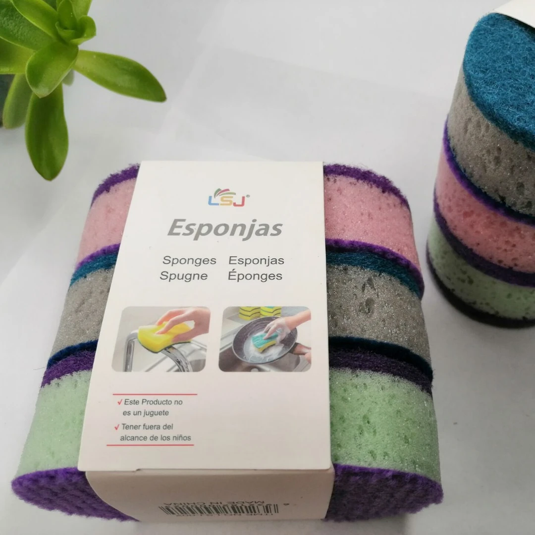 洗碗海绵厨房日用清洁百洁布加厚高密度海绵块擦洗海绵刷不沾油