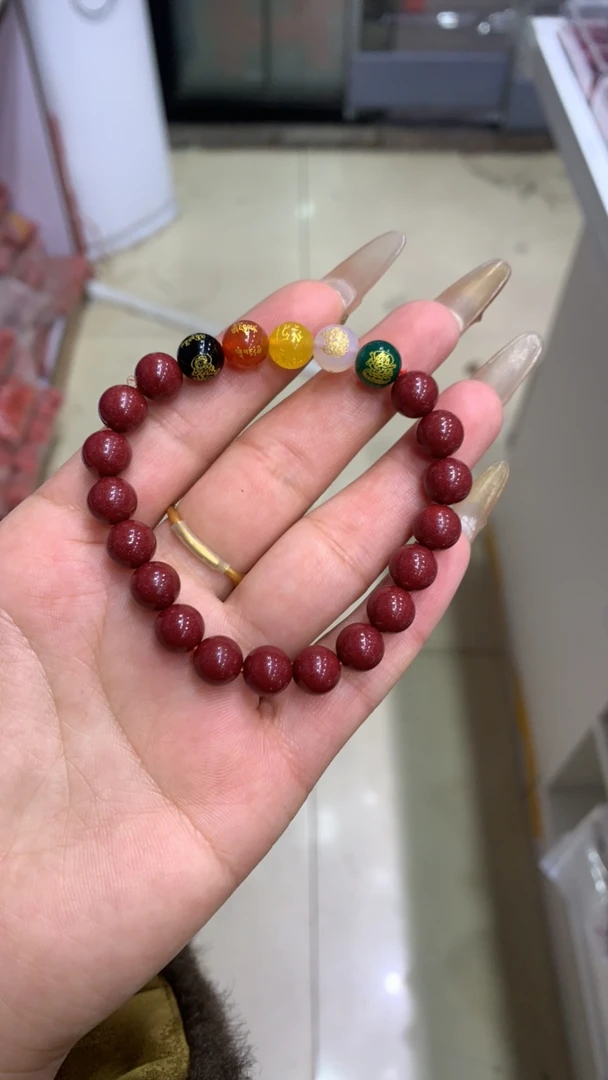 含辰砂工艺品朱砂手串百搭款手串