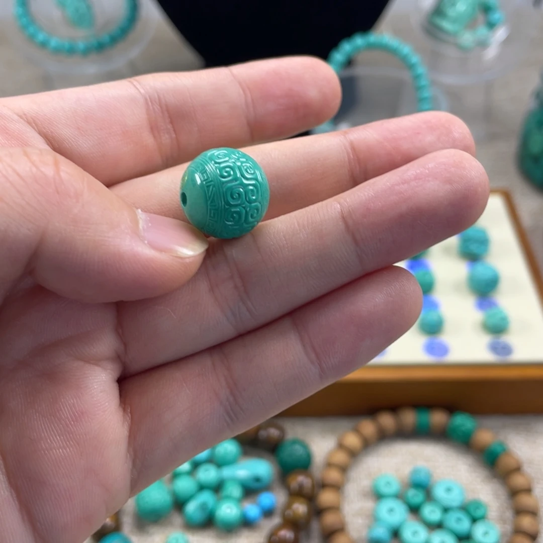 十堰手工雕刻配饰配珠，直径15