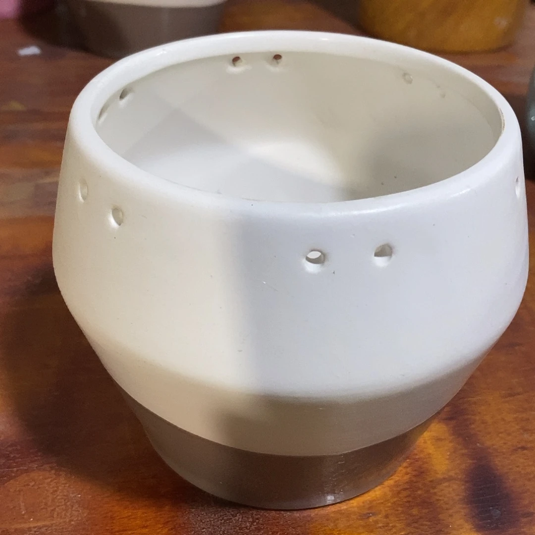 摆件陶陶盆有孔 瑕疵介意勿拍