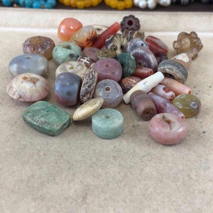 —***蓝玛瑙/玉髓颈饰未镶嵌