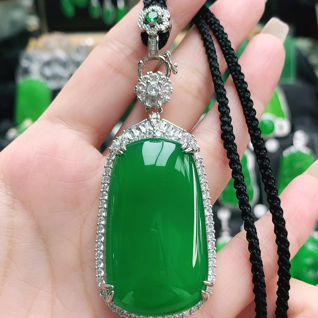 玛瑙/玉髓合金吊坠