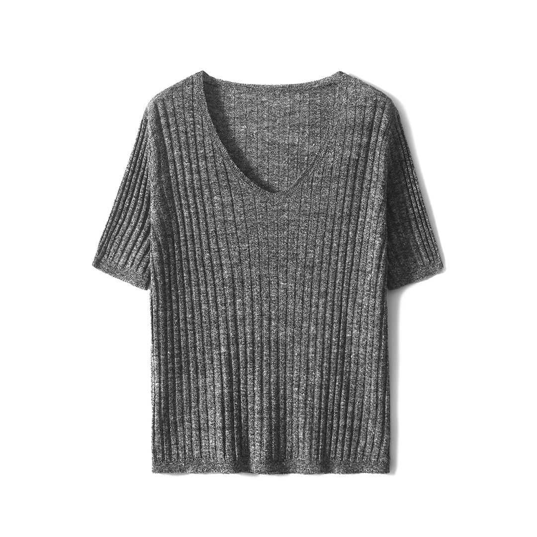 【九月木兮】立显纸片人松软干爽弹力羊毛+亚麻针织衫S81571ZYCMG