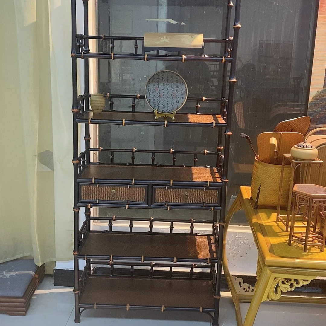 筇竹茶棚书架书架书架