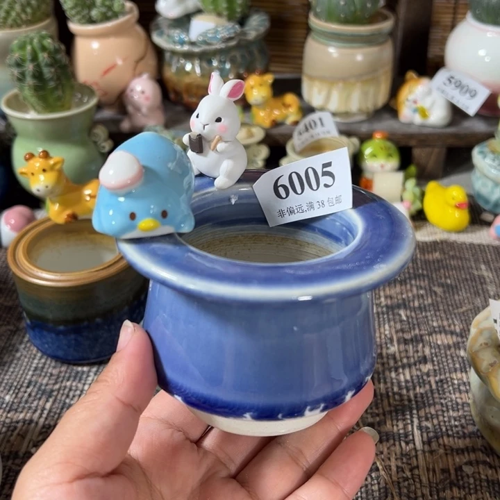 口6 手工花盆满30包邮