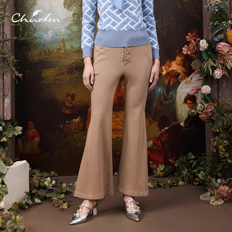 【媛媛专享】朝峰土卡其裤子CFC3D053-086D