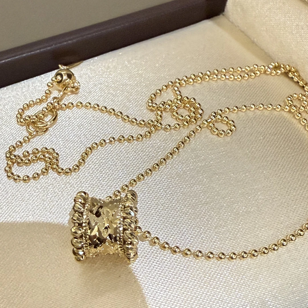 18k金CNC爆闪小蛮腰项链