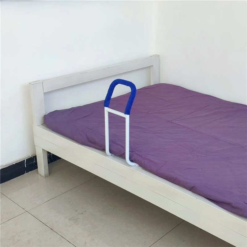 老人起床助力白色扶手床边护栏保暖借力扳手帮助起夜工具固定安装