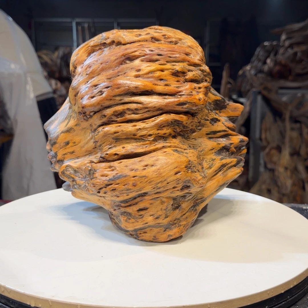江***风木王一刀琥珀木摆件117