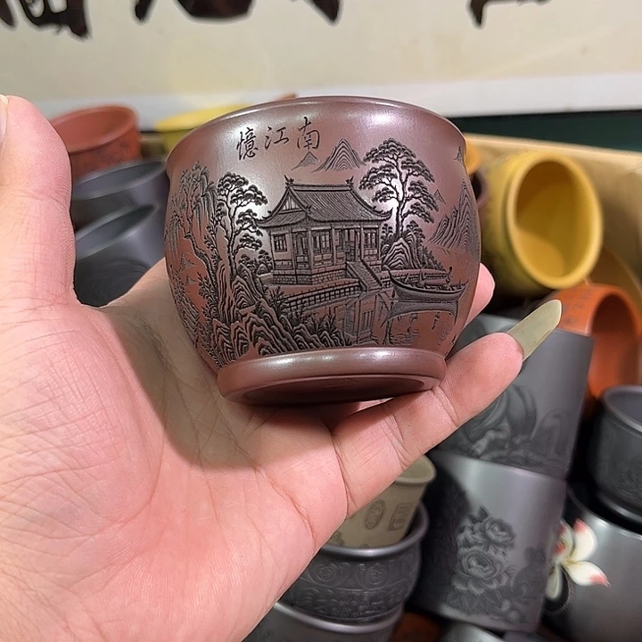 茶杯紫砂全手工紫砂主人杯