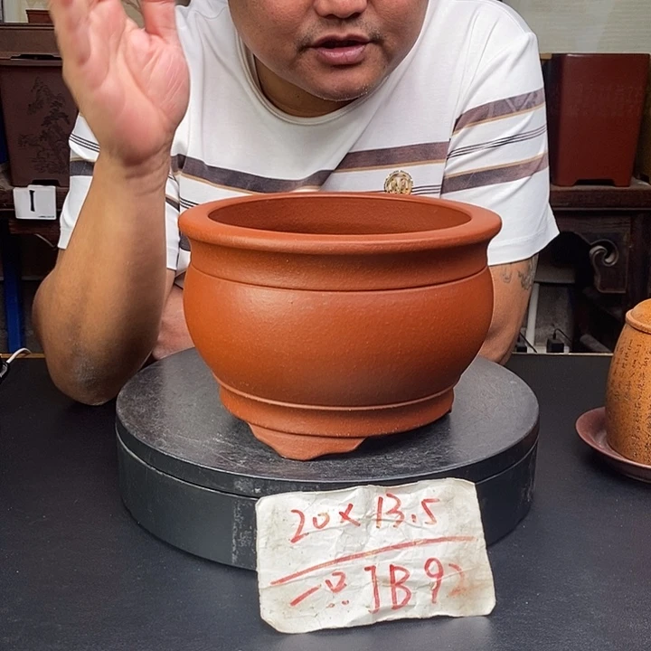 紫砂花盆货号一只JB92