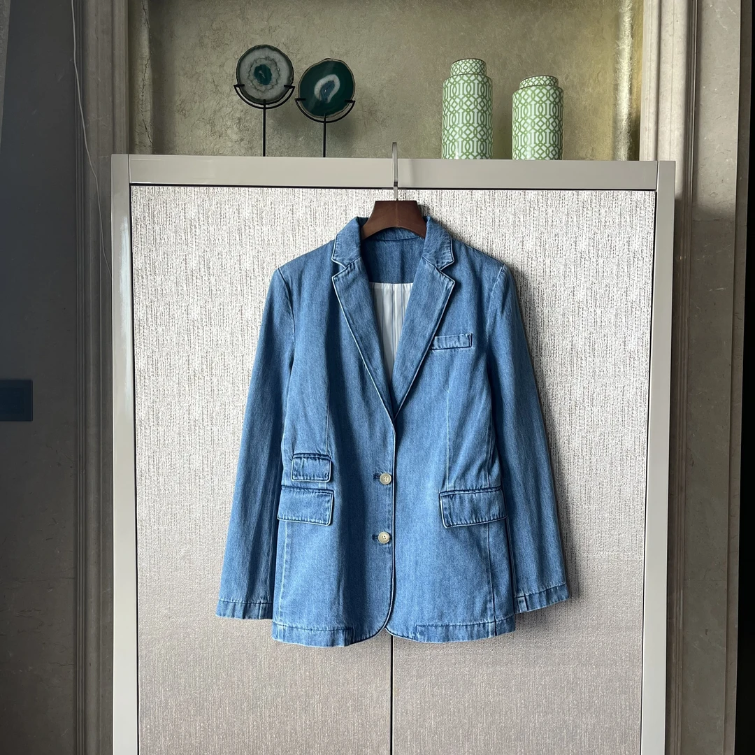 棉聚酯纤维粘胶纤维外套复古百搭时尚气质