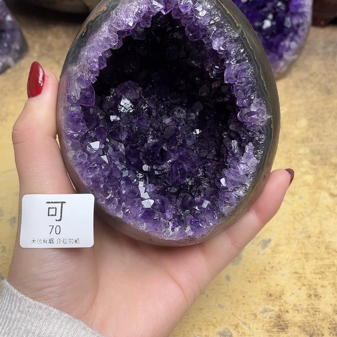 紫晶大型摆件（非配饰）银S925镶嵌
