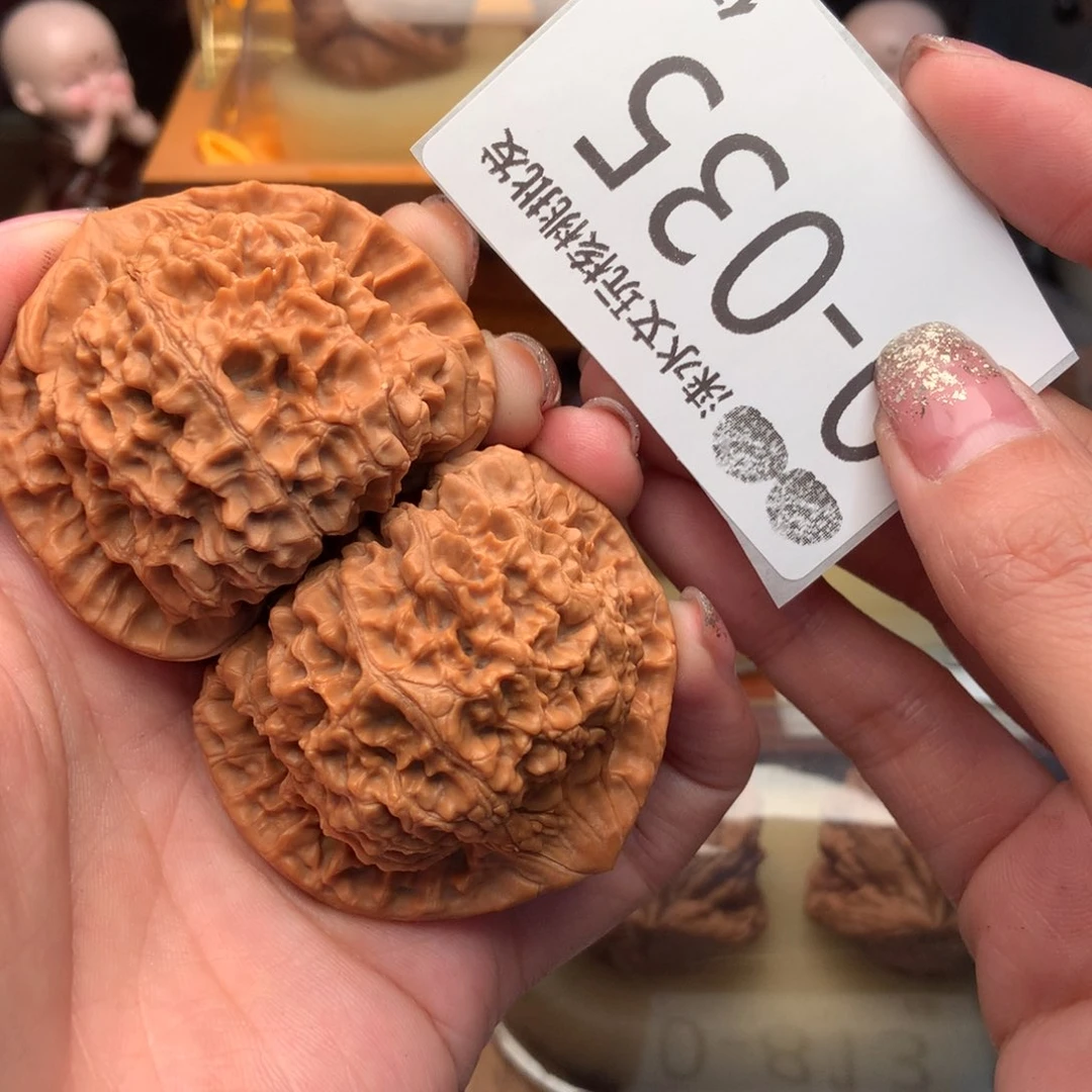 文玩核桃把件50官帽