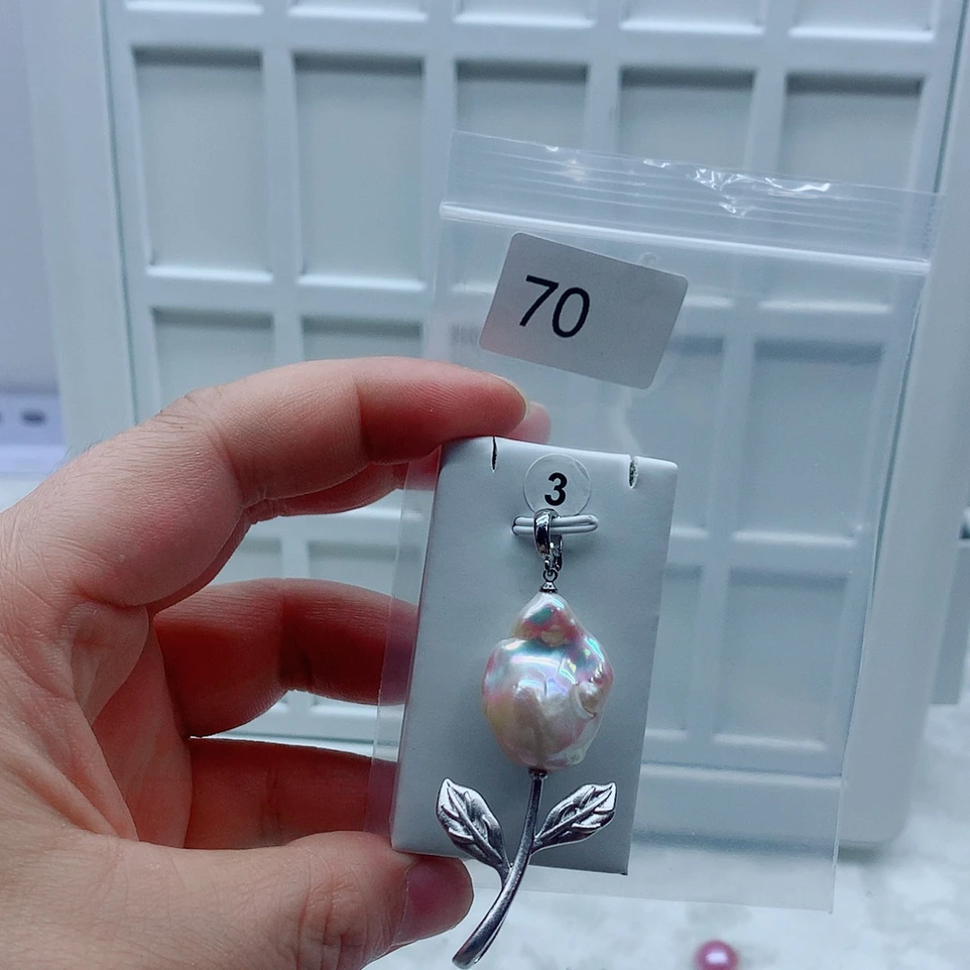 淡水珍珠吊坠(不含链)合金