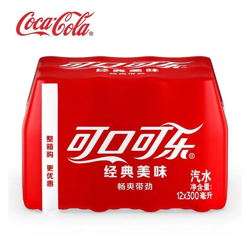 可口可乐300ml*12瓶整箱装经典口味汽水300ml*6瓶新鲜日期包邮